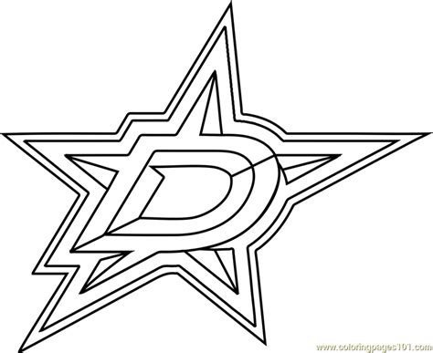 dallas stars logo coloring page